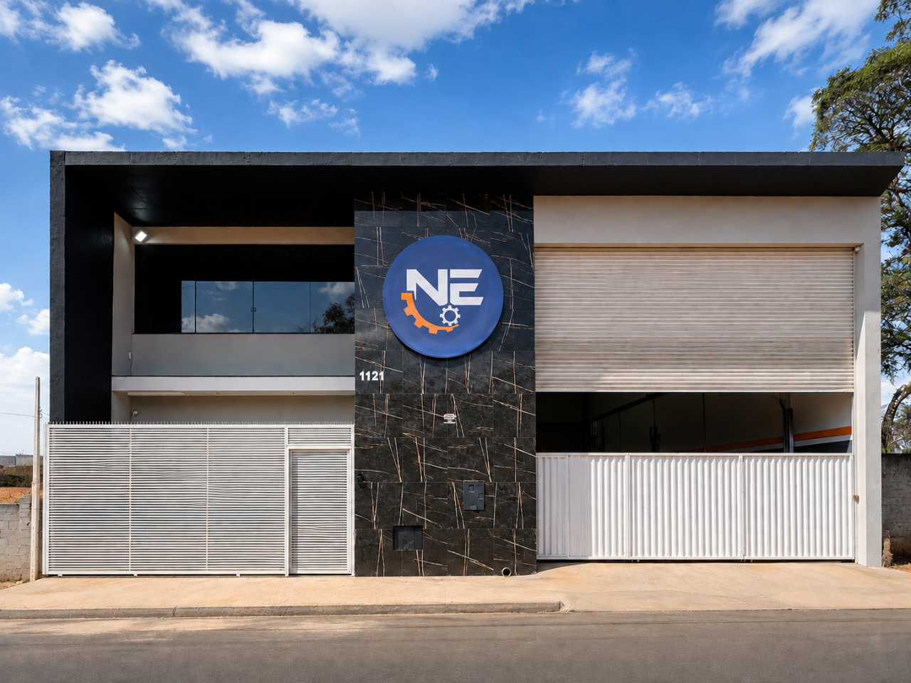 Fachada da fábrica da Nunes Equipamentos